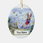 Scuba Diver - Mannelijk Keramisch Ornament (Rechts)