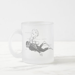 Scuba Diver Matglas Koffiemok
