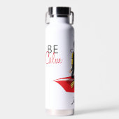 Scuba Diver Meditatie Yoga wordt kalm Waterfles (Voorkant)