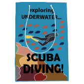 Scuba Diver Medium Cadeauzakje (Voorkant)
