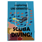 Scuba Diver Medium Cadeauzakje (Achterkant)