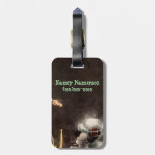 Scuba Diver Mermaid Fish Fantasy Zee Sand Bagagelabel (Achterkant verticaal)