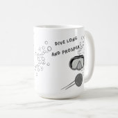 Scuba Diver Mok, een cadeau voor duikers Koffiemok (Voorkant rechts)