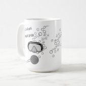 Scuba Diver Mok, een cadeau voor duikers Koffiemok (Voorkant links)