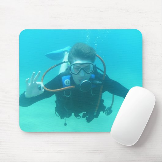 Scuba Diver Muismat (Met muis)