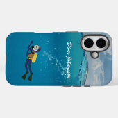 Scuba Diver nauwelijks onder water Personaliseren Case-Mate iPhone Case (Achterkant (horizontaal))
