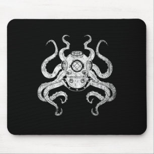 Scuba Diver Ocean Animal Aquarist Gift Kraken Octo Muismat