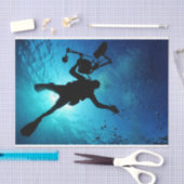 Scuba Diver Ocean Decoupage Tissue Paper Tissuepapier (Craft)