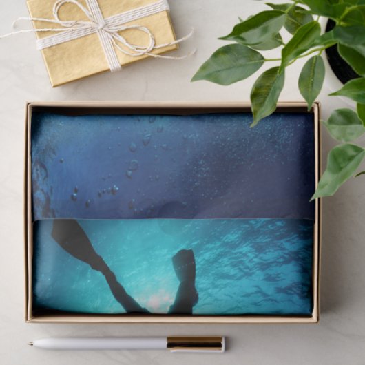 Scuba Diver Ocean Decoupage Tissue Paper Tissuepapier (Geschenk)