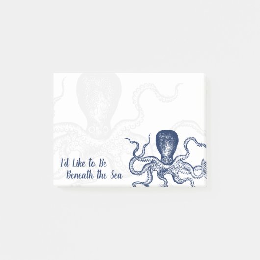 Scuba Diver Octopus onder het Zee Post-it® Notes (Voorkant)
