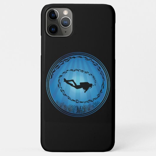 Scuba Diver omringd Case-Mate iPhone Case (Achterkant)