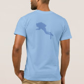Scuba Diver Ontwerp "Ik Ging Liever Doken" T-shirt (Achterkant)