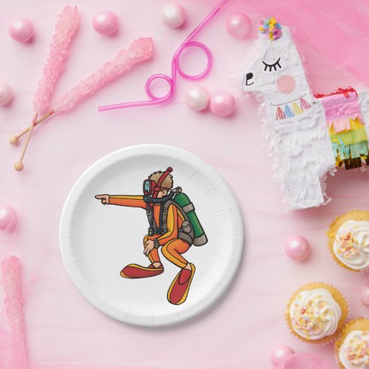 Scuba Diver Papieren Bordje (Feest)