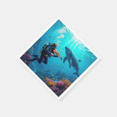 Scuba Diver Playing a Violin For a Whale Servet (Hoek)