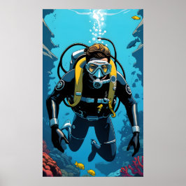 Scuba Diver Poster