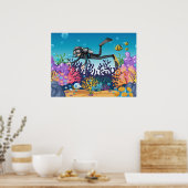 Scuba Diver poster (Keuken)