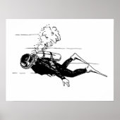 Scuba Diver Poster (Voorkant)
