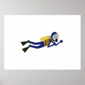 Scuba Diver Poster (Voorkant)
