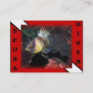Scuba Diver Rockfish - Visitekaartje
