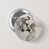 Scuba Diver Ronde Button 5,7 Cm (Voorkant /achterkant)