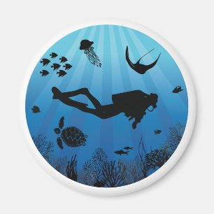 Scuba Diver Sealife onderwater Magneet