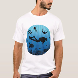 Scuba Diver Sealife onderwater T-shirt