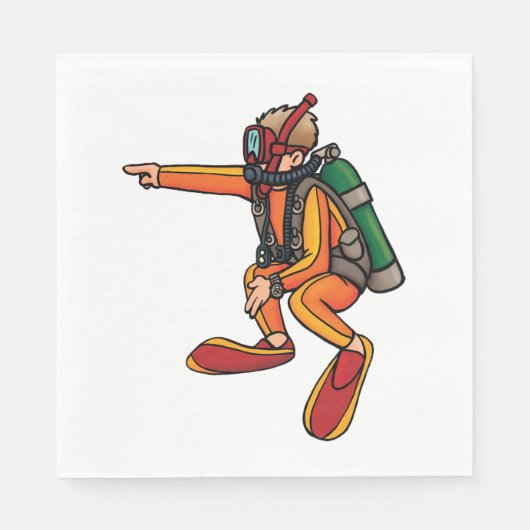 Scuba Diver Servet (Voorkant)