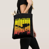 Scuba Diver Silhouette Diving Zee Diver Tote Bag (Dichtbij)