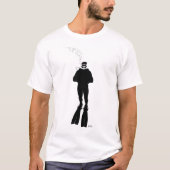 Scuba Diver Silhouette (Man) T-shirt (Voorkant)