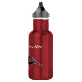 Scuba Diver Silhouette stijl Personaliseren Waterfles (Rechts)