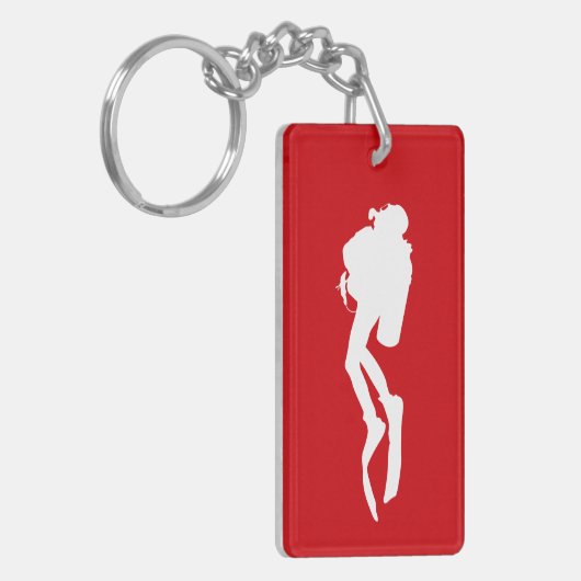Scuba Diver Sleutelhanger (Voorkant Links)