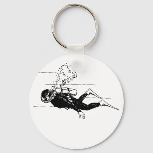 Scuba Diver Sleutelhanger