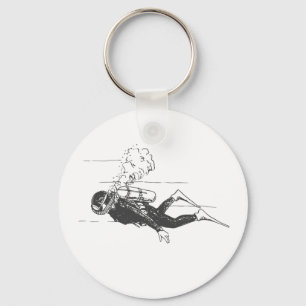 Scuba Diver Sleutelhanger