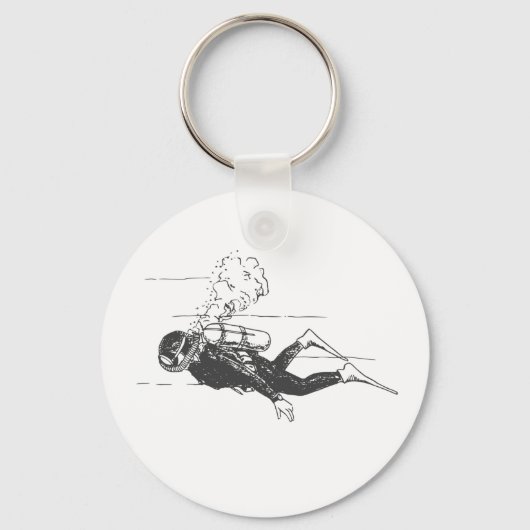 Scuba Diver Sleutelhanger (Voorkant)