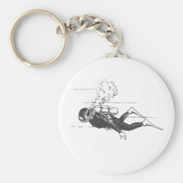 Scuba Diver Sleutelhanger