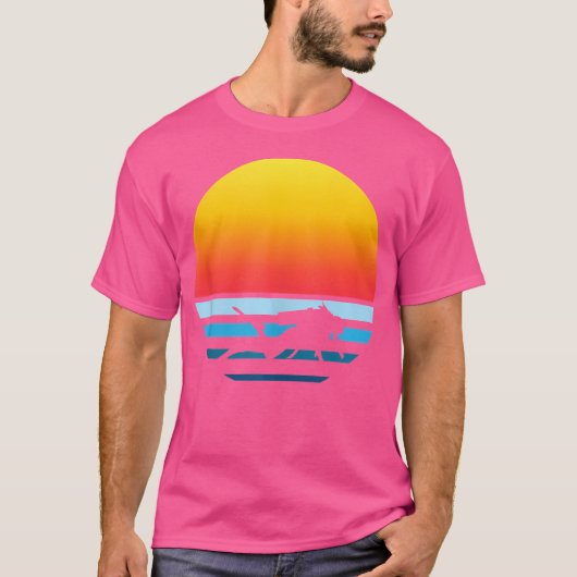 Scuba Diver Sunse Diving Ocean T-shirt (Voorkant)