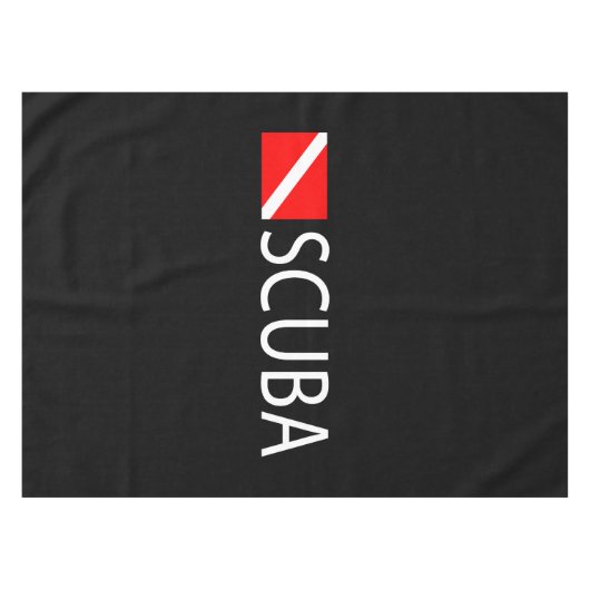 Scuba Diver Tafelkleed (Voorkant (Horizontaal))