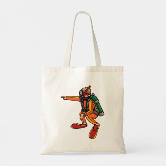 Scuba Diver Tote Bag (Achterkant)