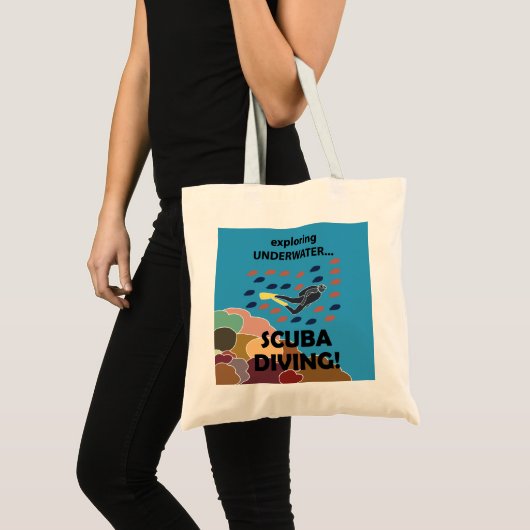 Scuba Diver Tote Bag (Voorkant (product))