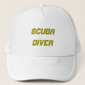 Scuba Diver Trucker Hat Trucker Pet (Voorkant)