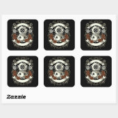 Scuba Diver Vierkante Sticker (Vel)