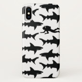 Scuba Diver zwemmen met Sharks School Case-Mate iPhone Case (Achterkant)