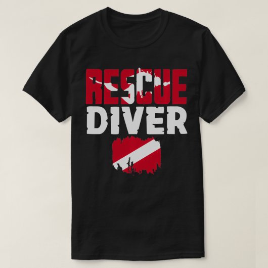 Scuba Divers Certified Rescue Diver T-shirt (Design voorkant)