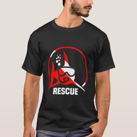 Scuba Divers Certified Rescue Diver T-shirt (Voorkant)