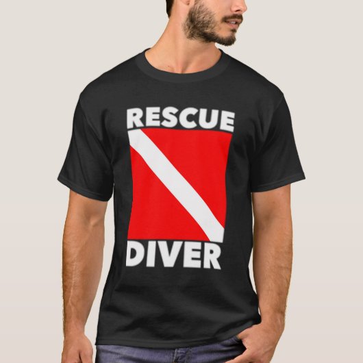 Scuba Divers Certified Rescue Diver T-shirt (Voorkant)