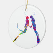 Scuba Divers Couple Keramisch Ornament (Links)