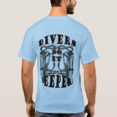 Scuba Divers Funny do it Mannen Blue T shirt (Achterkant)