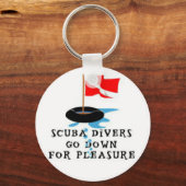 Scuba Divers gaan naar beneden voor plezier Sleutelhanger (Voorkant)