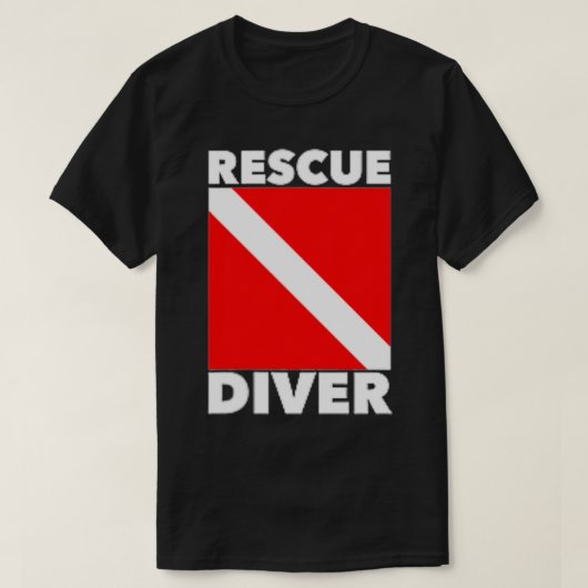 SCUBA Divers Gecertificeerde Rescue Diver TShirt (Design voorkant)