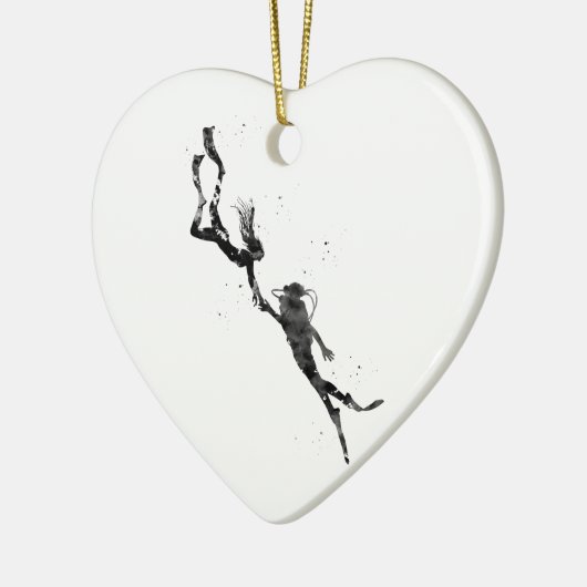 Scuba Divers Keramisch Ornament (Links)